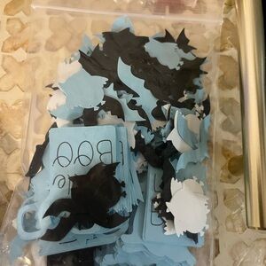 Blue and Black “little boo” Confetti